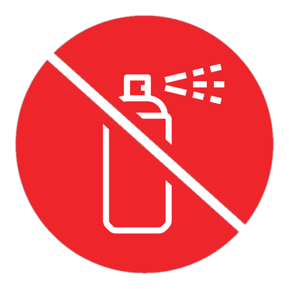 Interdit d'utiliser une bombe aérosol